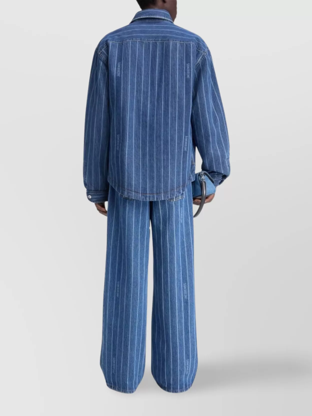 Jacquemus The Baker's Striped Denim Pocket Shirt