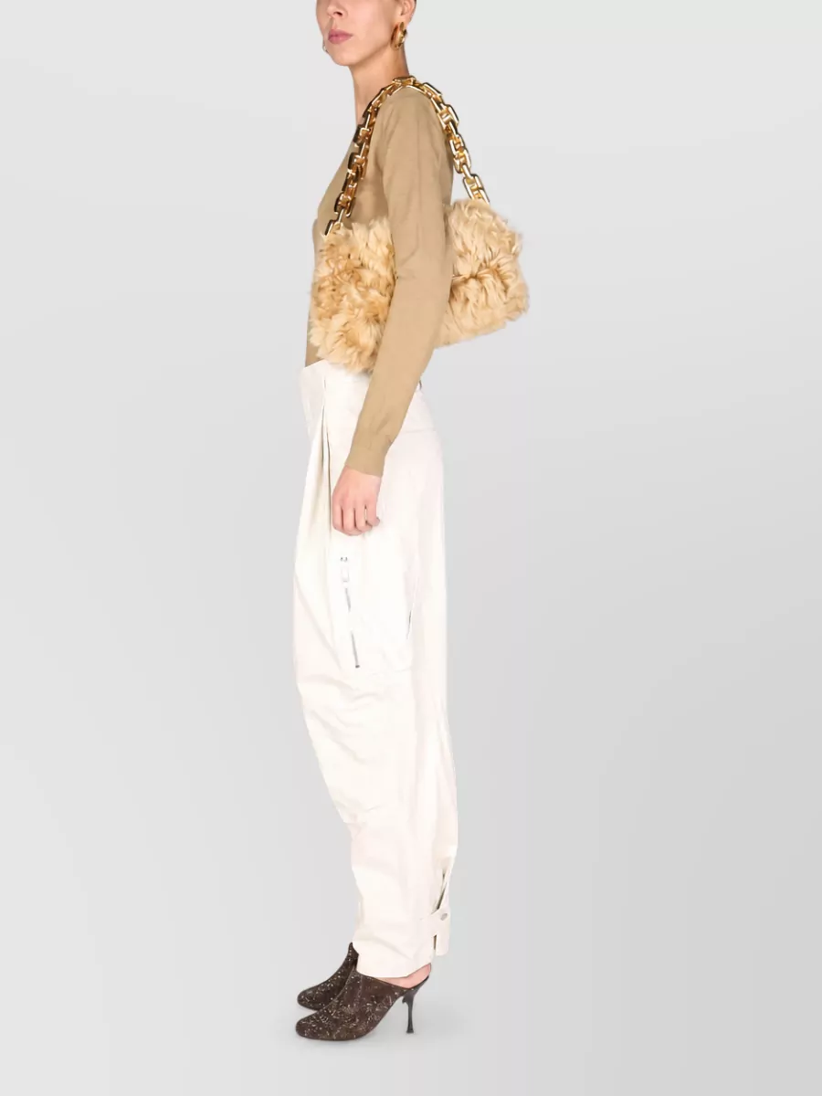 Bottega Veneta Leather Cargo Pants