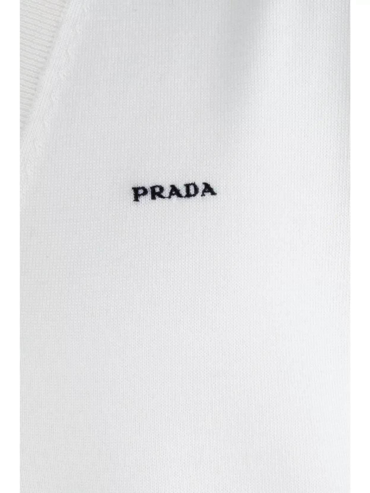 Prada V-Neck Knitwear Sweater Long Sleeves