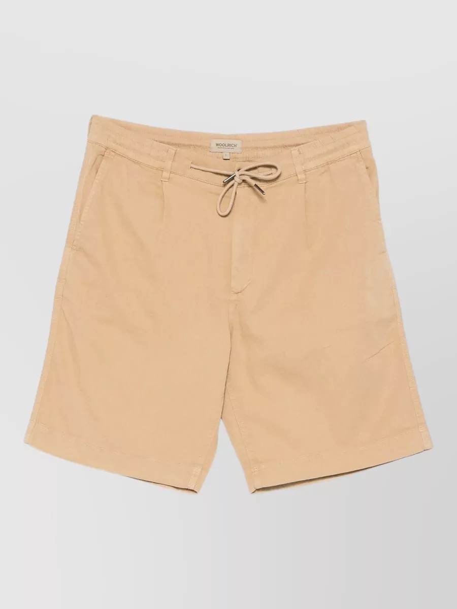 Woolrich cotton linen chino bermuda shorts