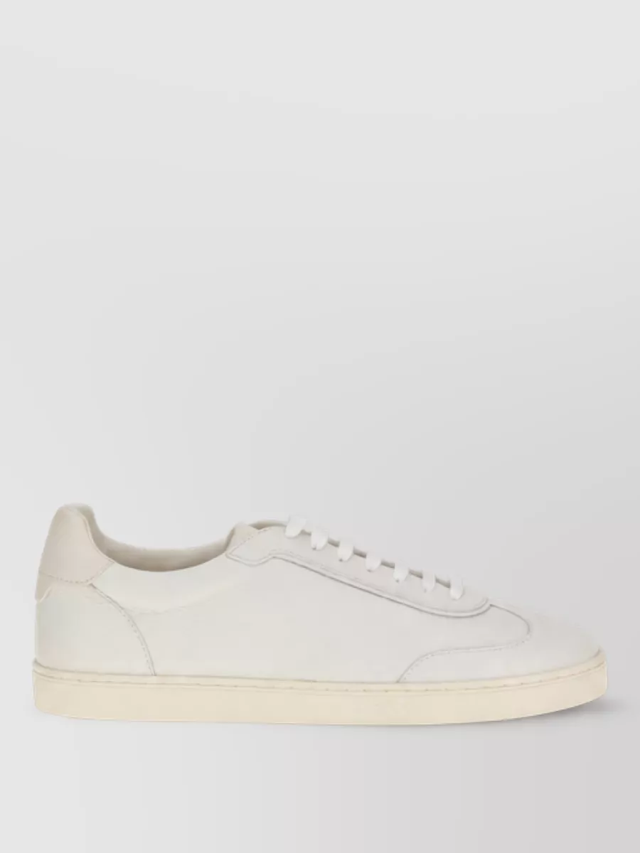 Brunello Cucinelli Leather Lace-Up Sneakers