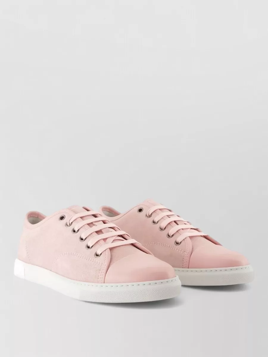 Lanvin leather lace-up sneakers