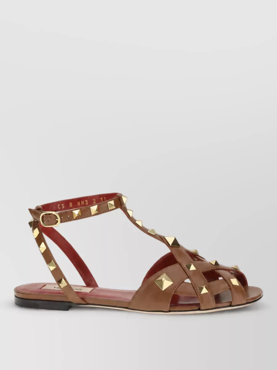 Valentino Garavani Leather Studded Sandals