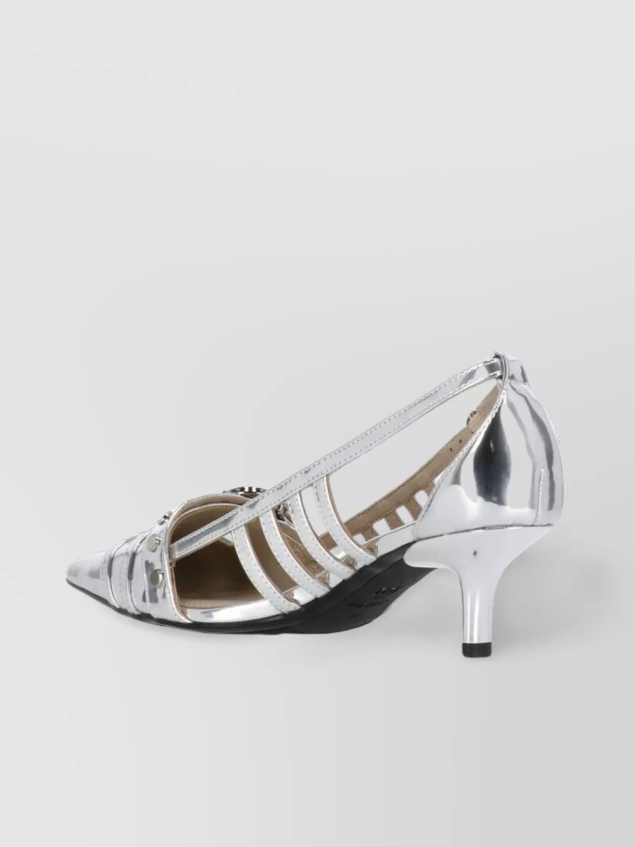 Pinko Metallic Arrow Toe Sandals