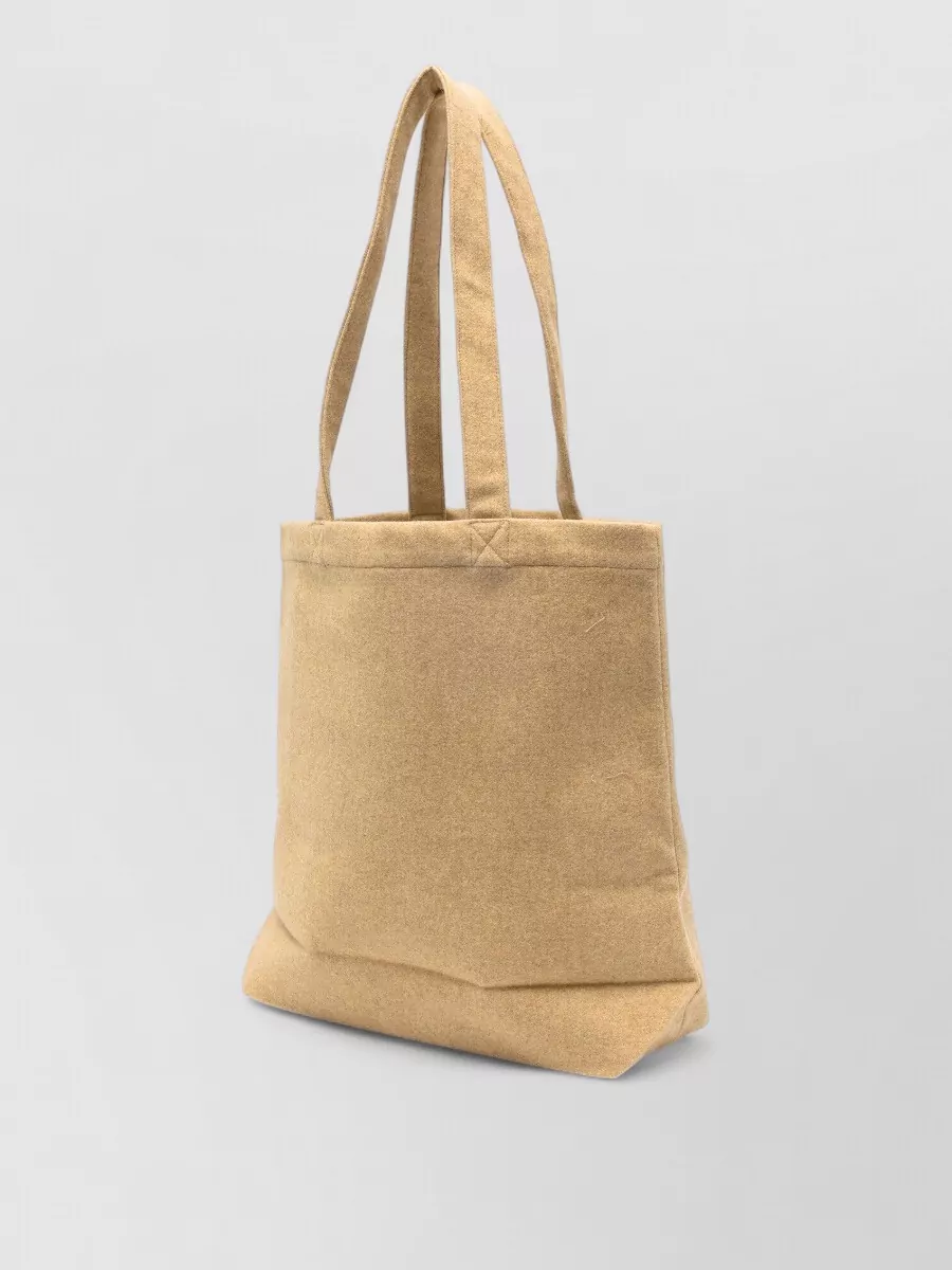 A.p.c. Wool Tote Bag Rectangular Shape Dual Handles