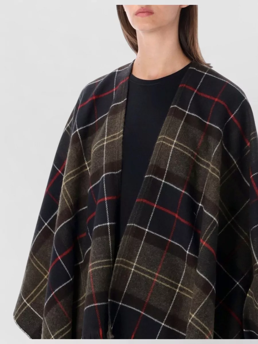 Barbour Tartan Serape Cape