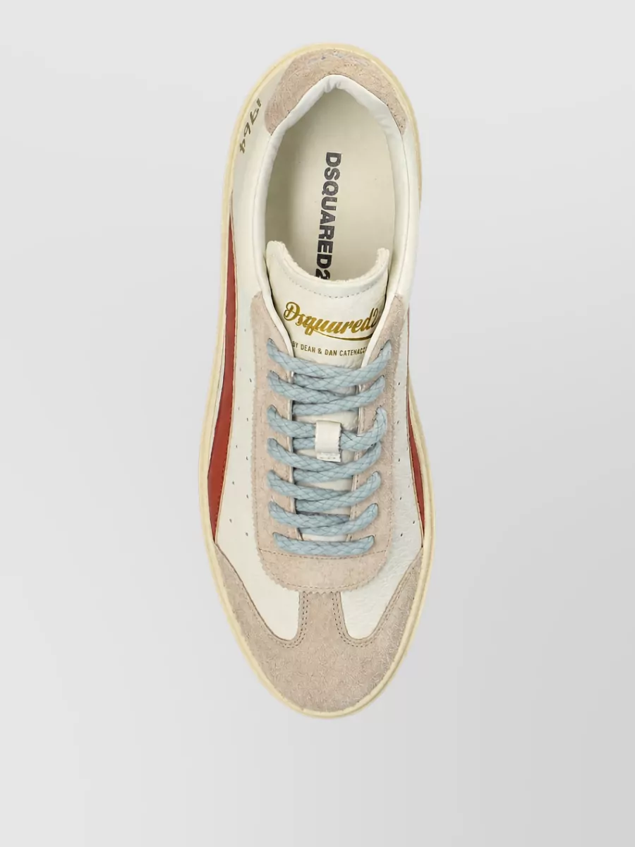 Dsquared2 Leather Lace-Up Sneakers