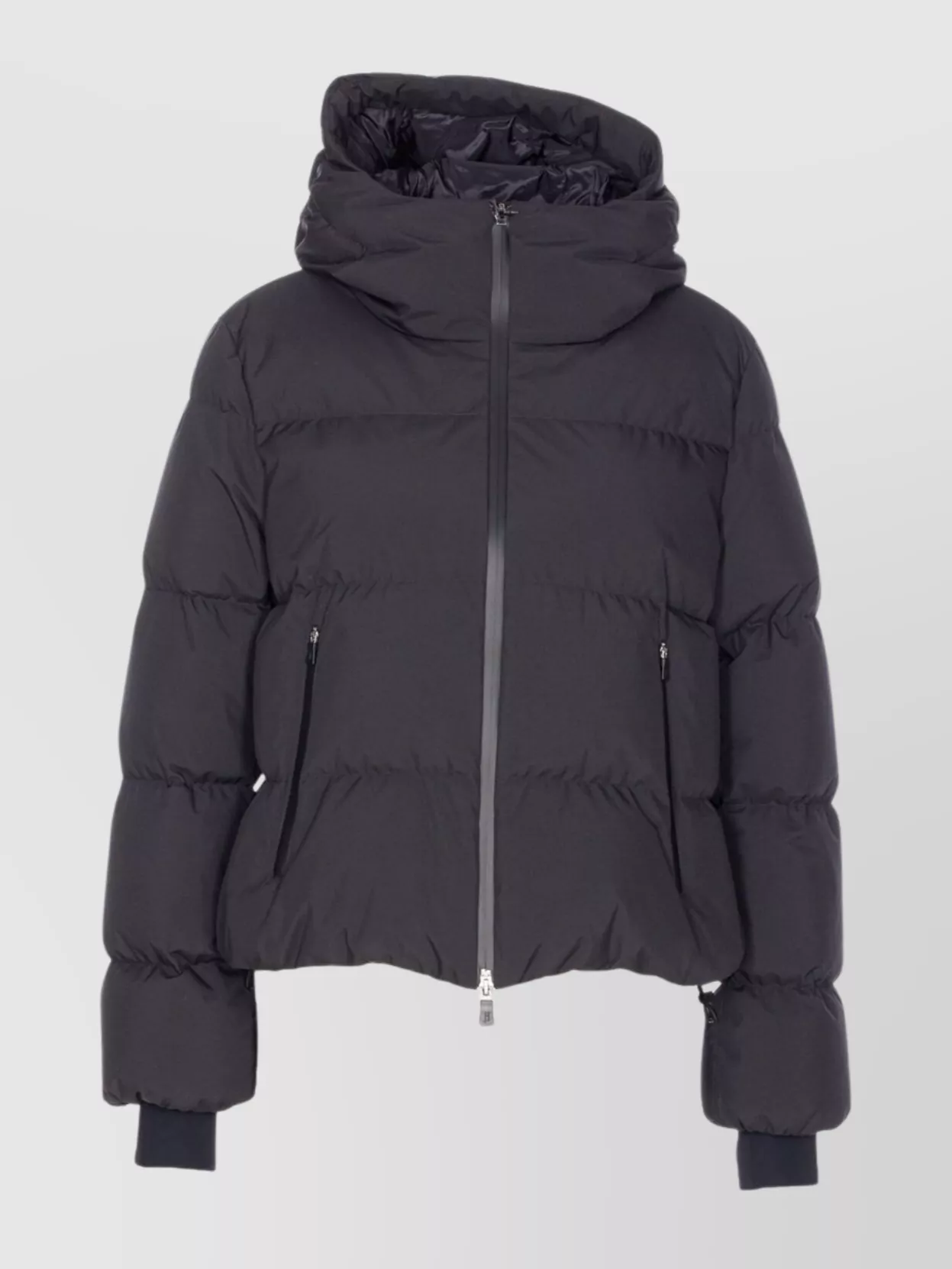 Herno Women Short 2 Layers Padded Down Jacket In Blue