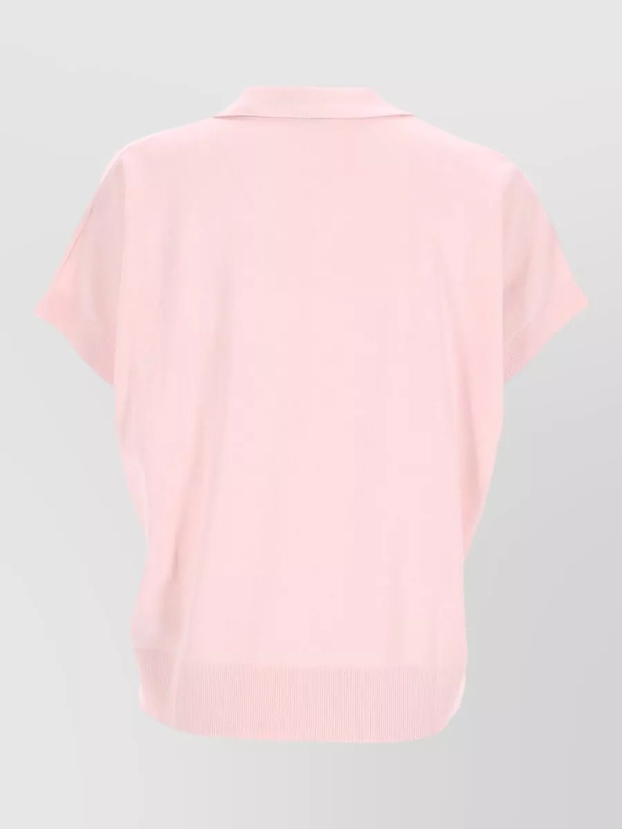 Aspesi Cotton Polo Collar Knitted Top