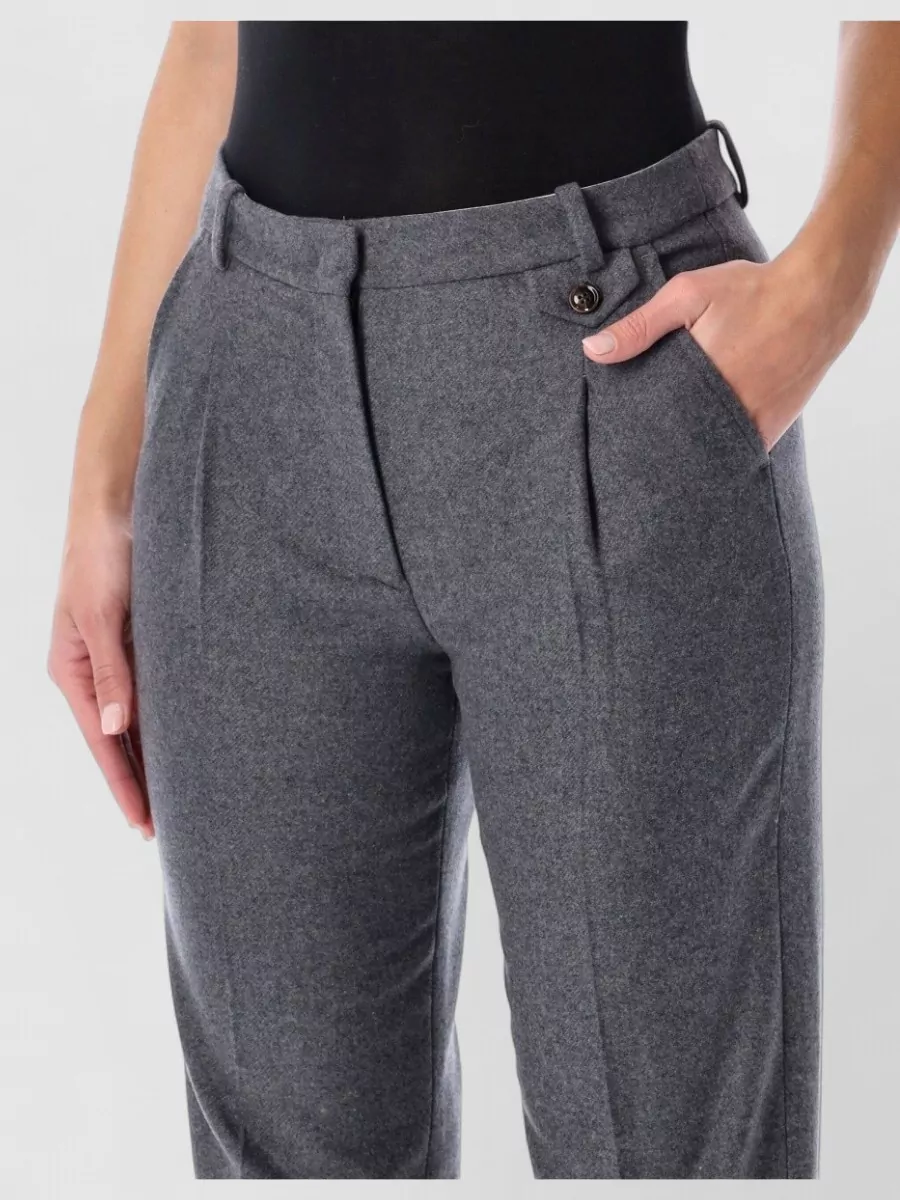 The Garment Wool Straight-Leg Tailored Trousers