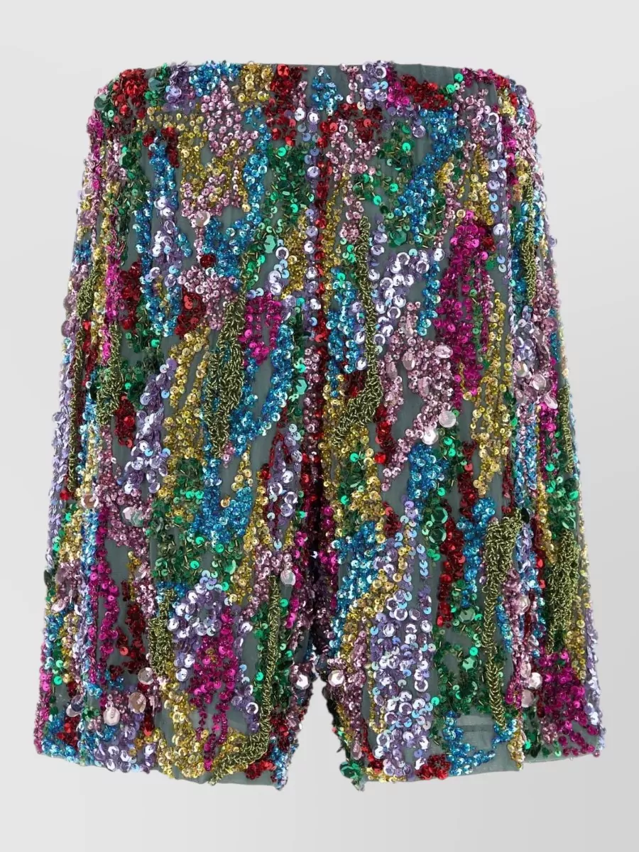 Dries Van Noten Embellished Crepe Bermuda Shorts