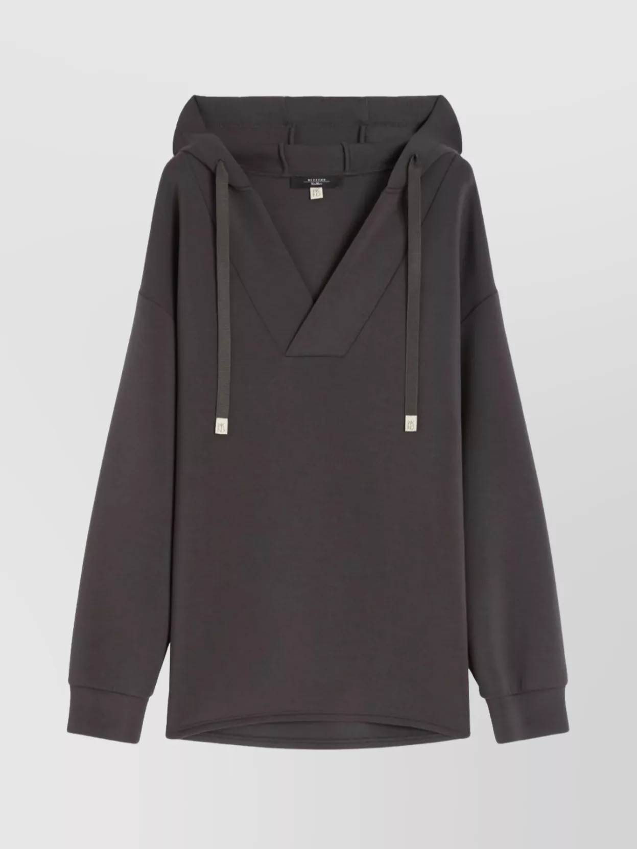 Weekend Max Mara Knitwear Oversized Adjustable Hood In Gray
