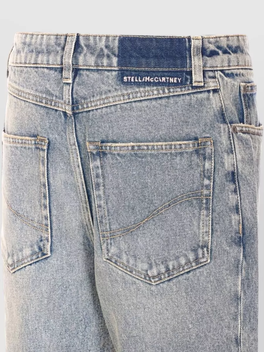 Stella Mccartney Flared Leg Denim Trousers Slim Fit