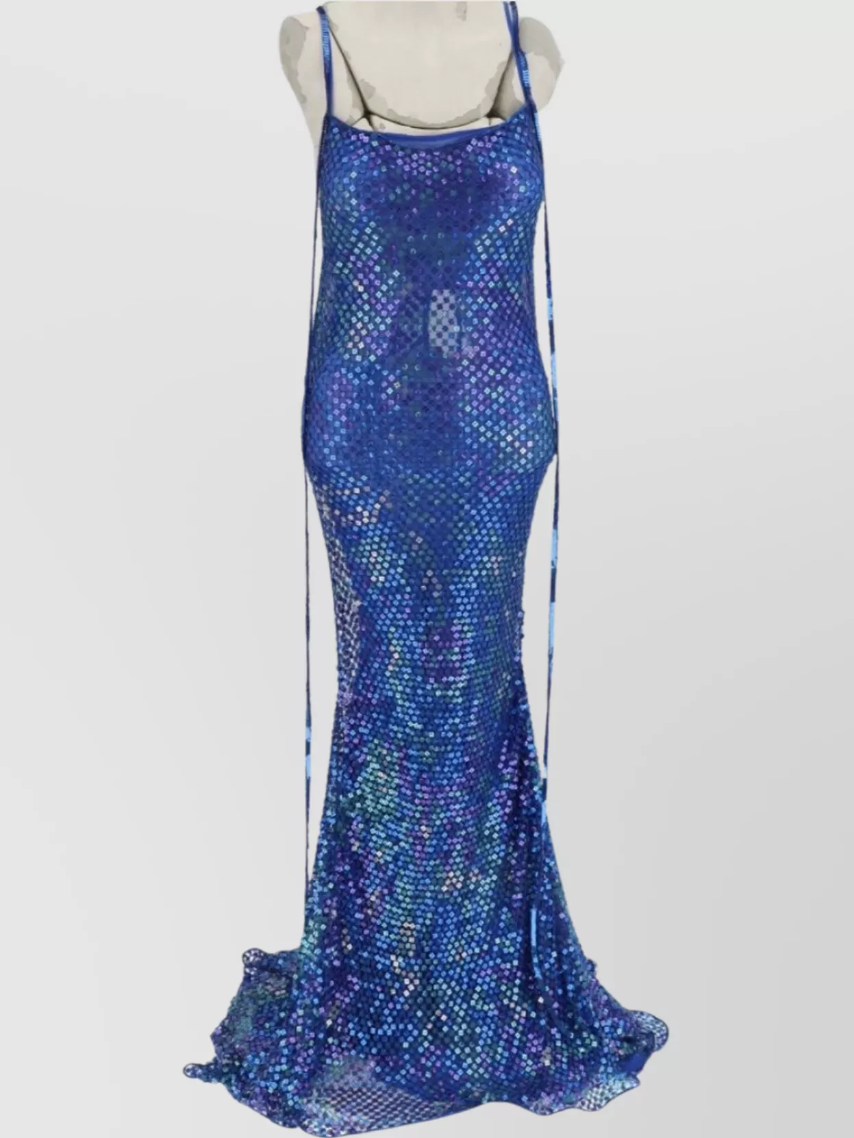 The Attico メディアム The Attico Midi dress with iridescent sequin embellishments