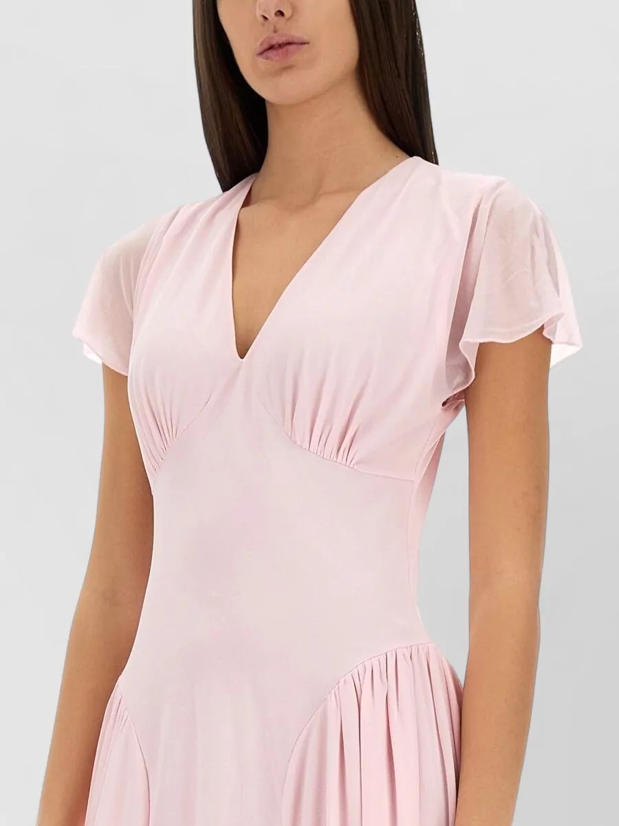 Rotate Birger Christensen Draped Maxi Dress