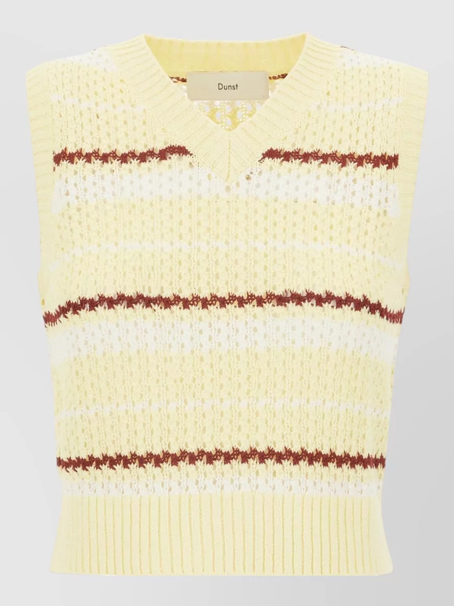 Dunst embroidered sleeveless sweater