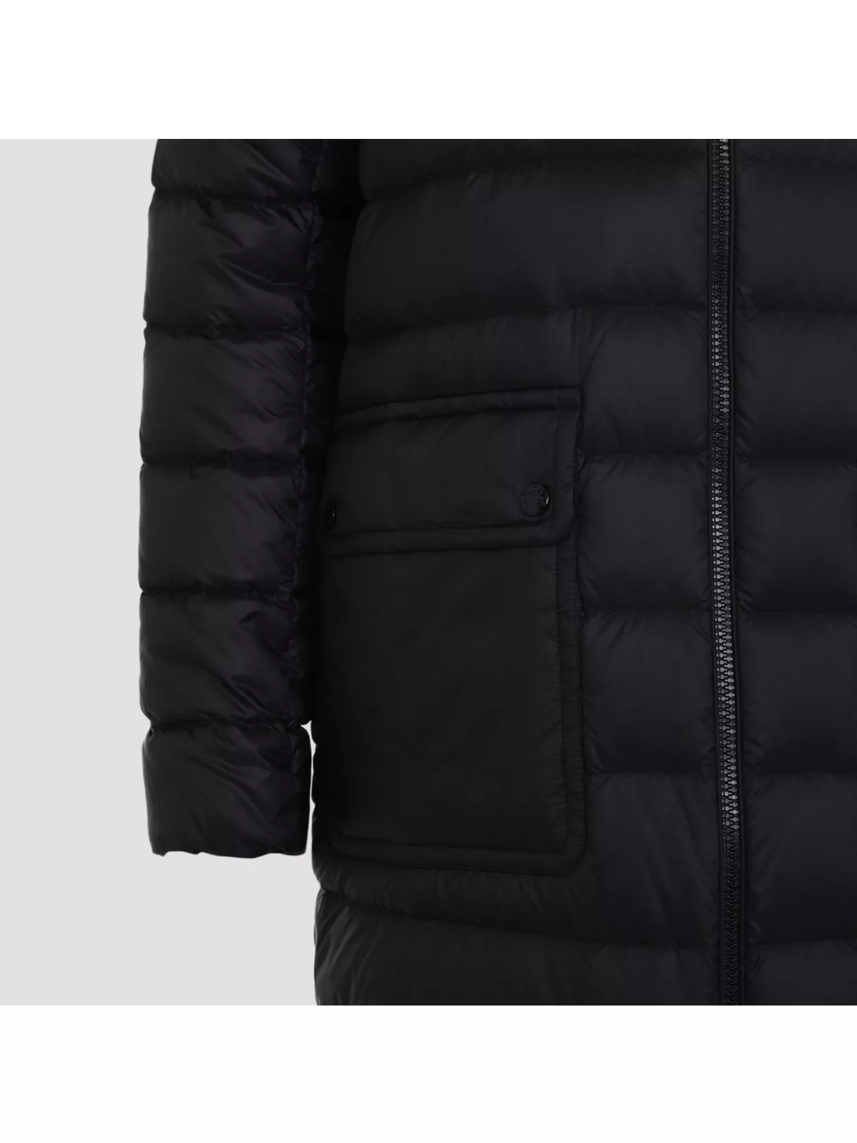 Moncler Ankle-length Padded Hooded Jacket In Black