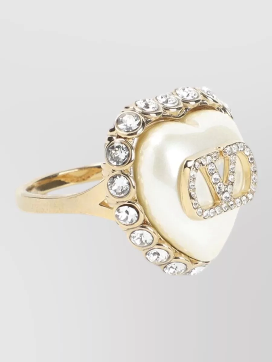 Valentino Garavani crystal-embellished ring