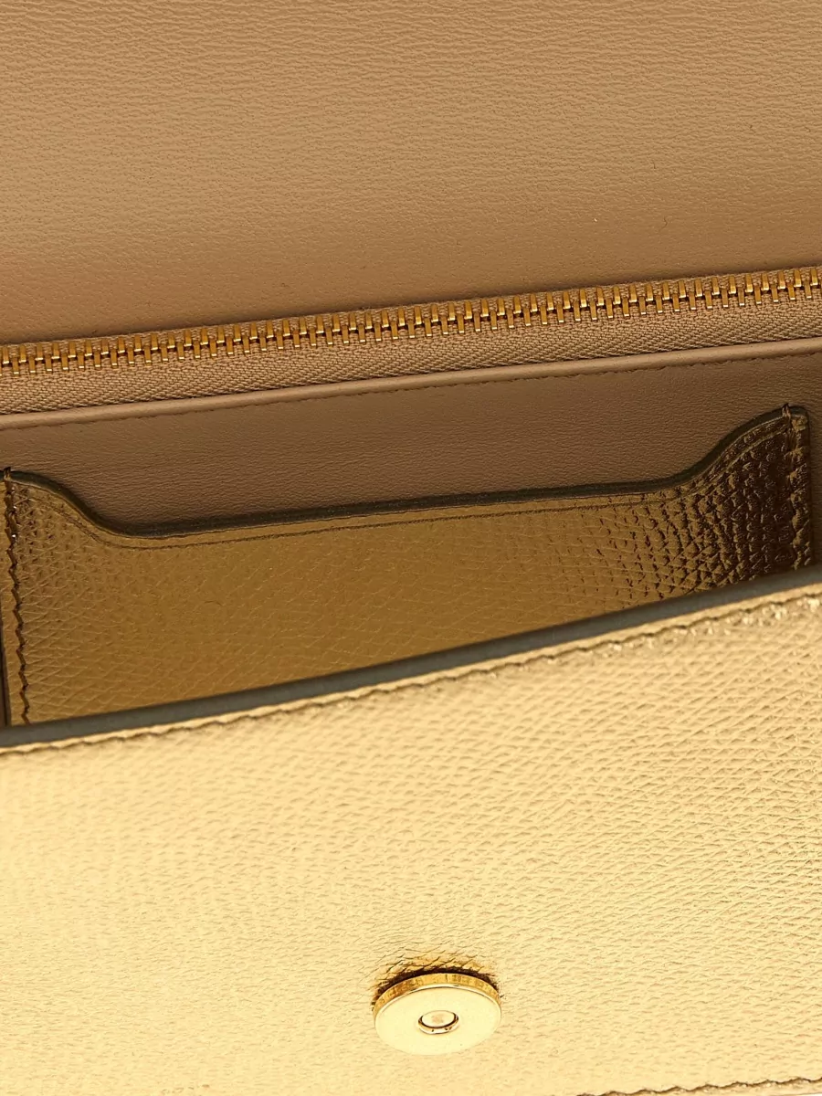 Valentino Garavani Vlogo Signature Mini Leather Clutch Bag