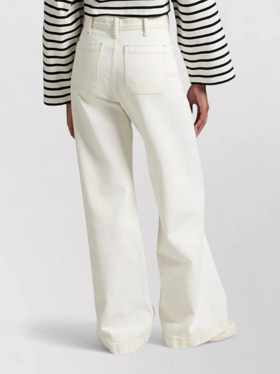 Ralph Lauren High Waist Wide Leg Tailored Trousers