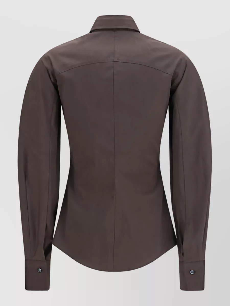 Brunello Cucinelli Cotton Blend Long-Sleeve Shirt