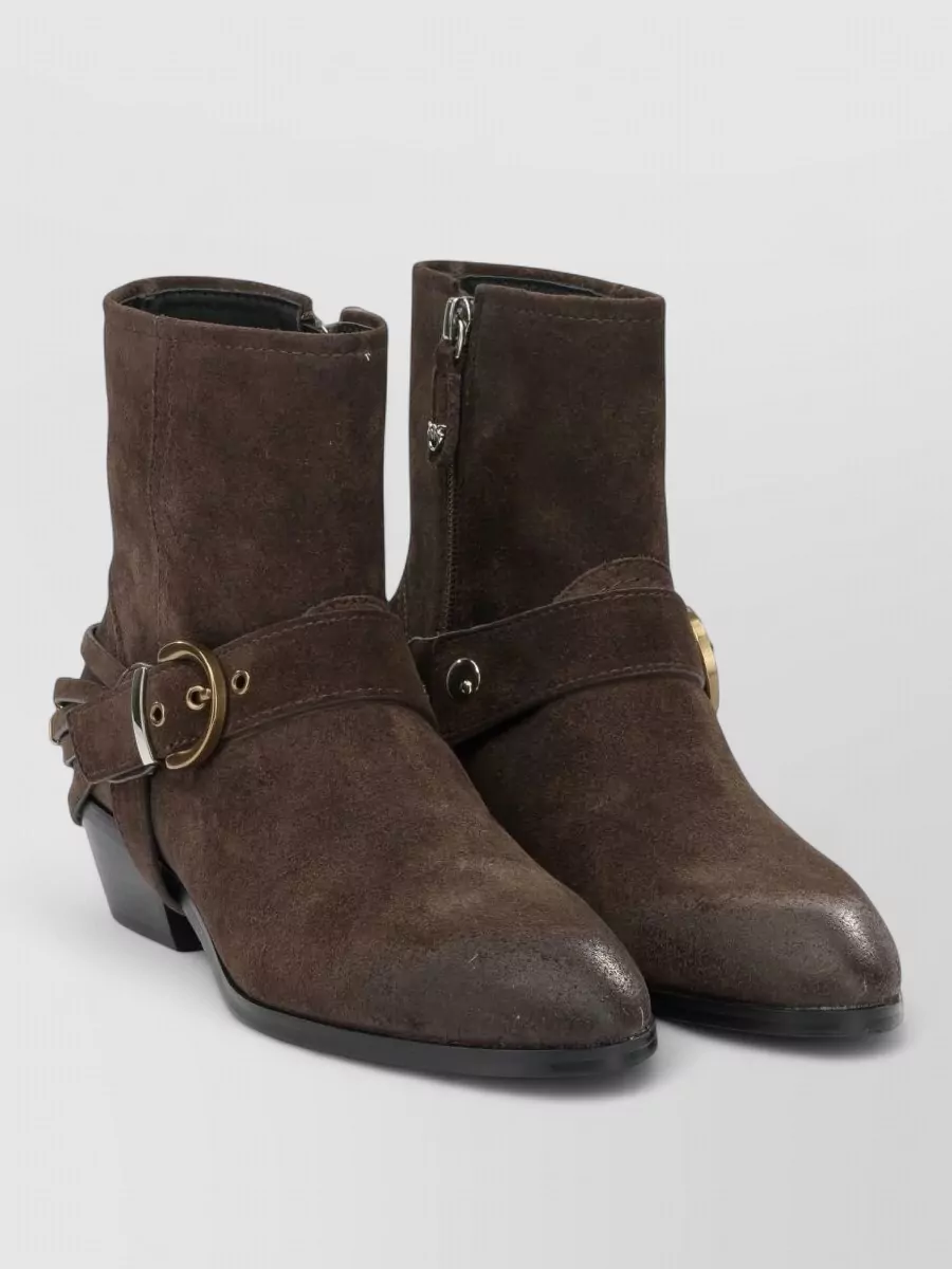 Pinko suede ankle boots