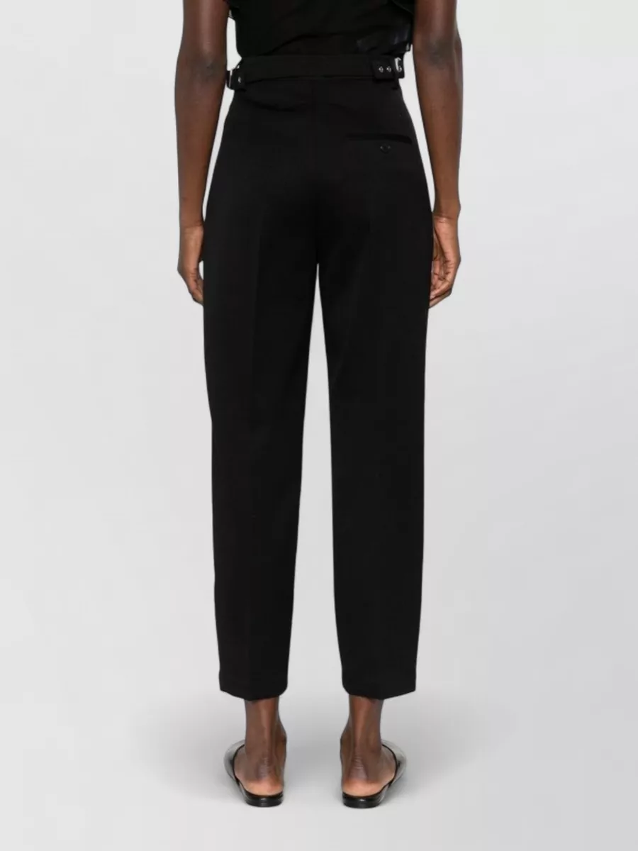 Lanvin Straight Trousers Belt Loops Button Detail