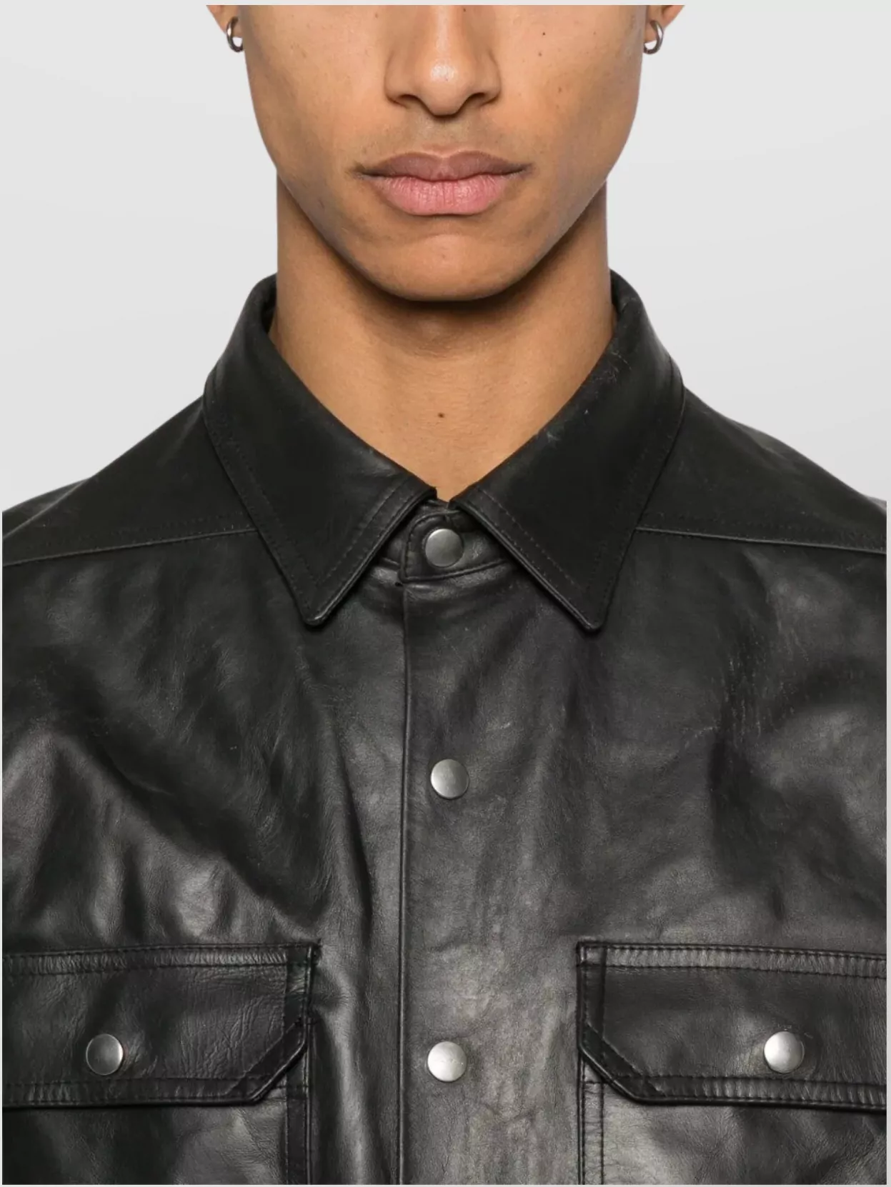Rick Owens Leather Jacket - Outershirt