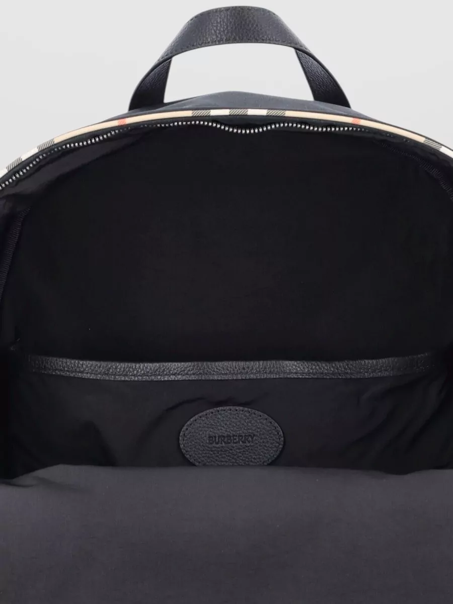 Burberry Tartan Trim Backpack