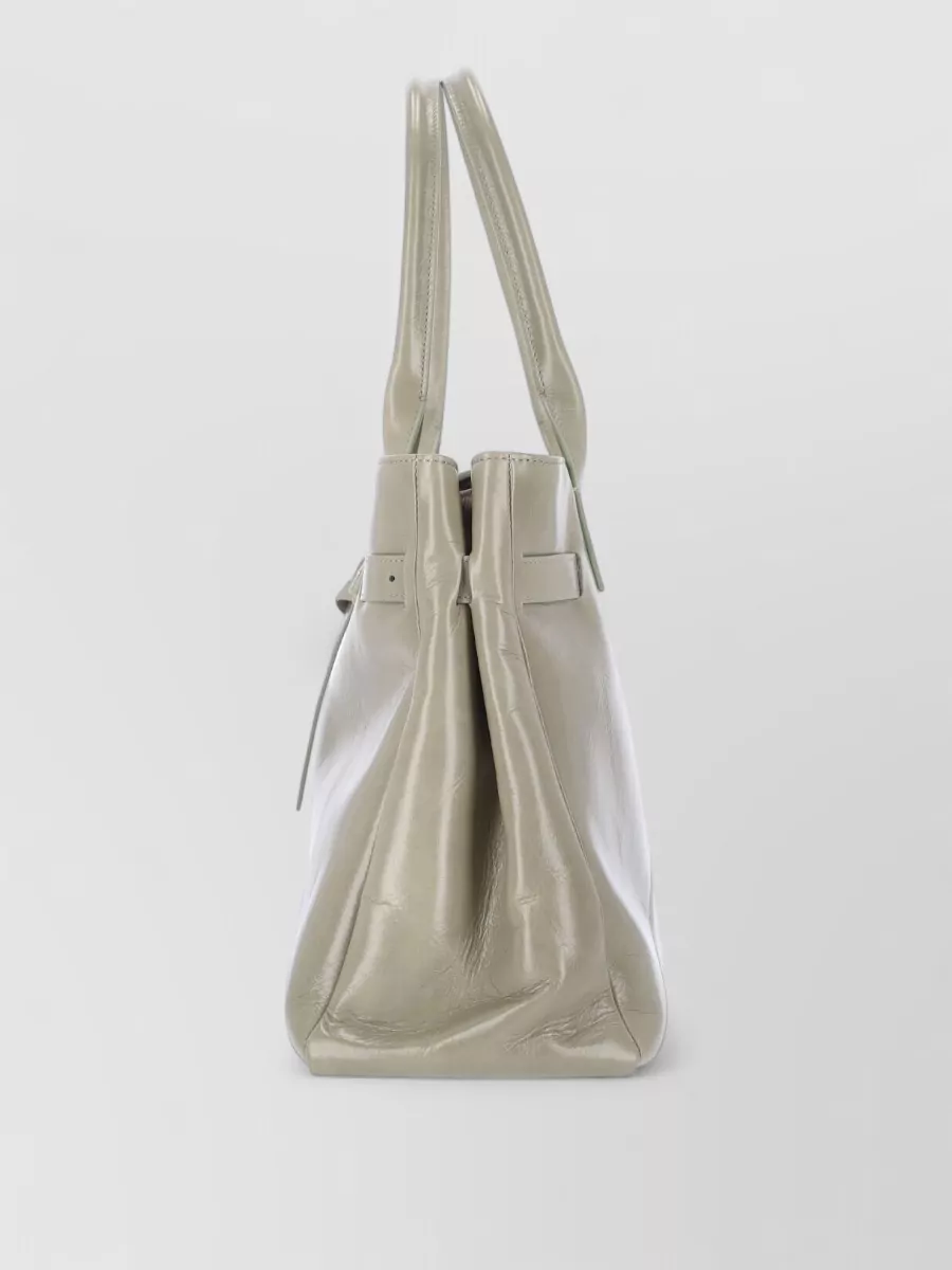 Ballantyne Tote Bag Structured Shape Top Handles Strap
