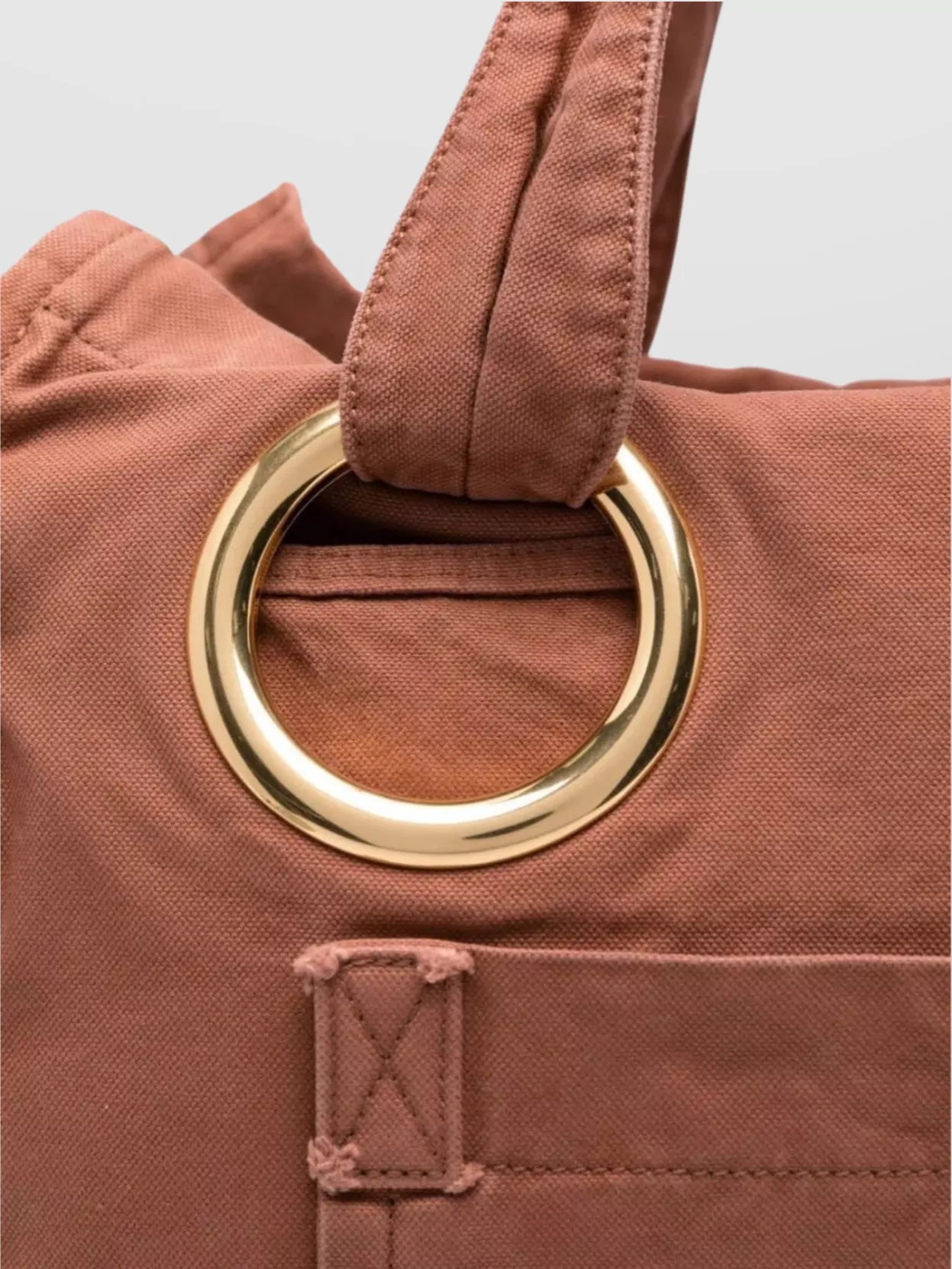 Chloé Oversized Eyelet Tote Bag With Front And Side Pockets