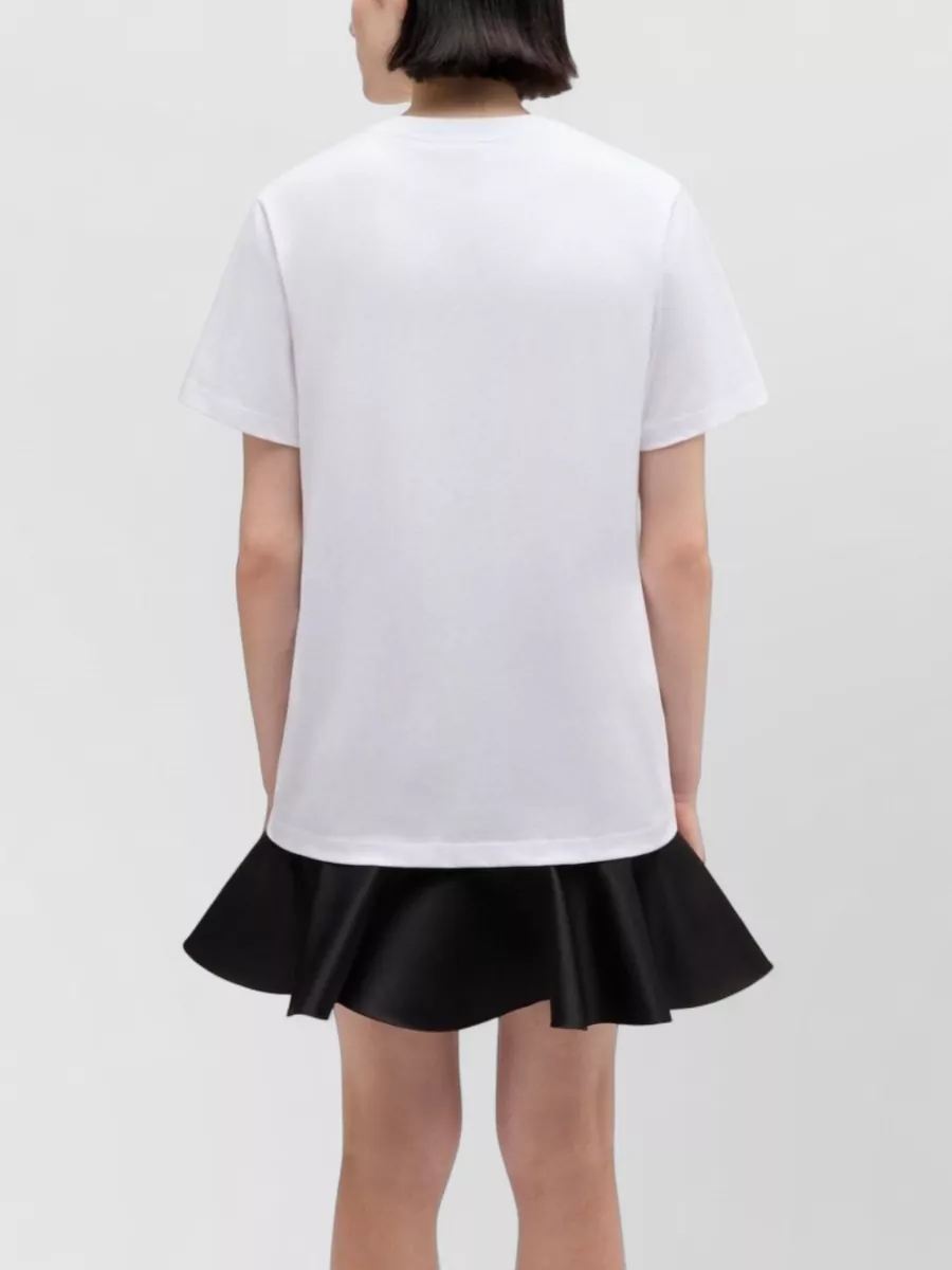 Ganni Graphic Print Relaxed Fit Short Sleeve Top