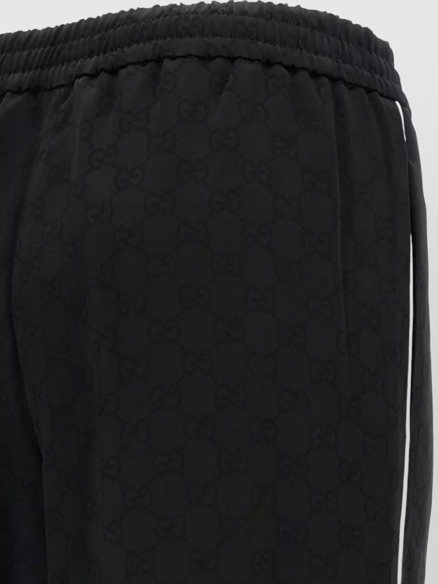 Gucci Gg Trousers Elastic Waistband Side Stripe