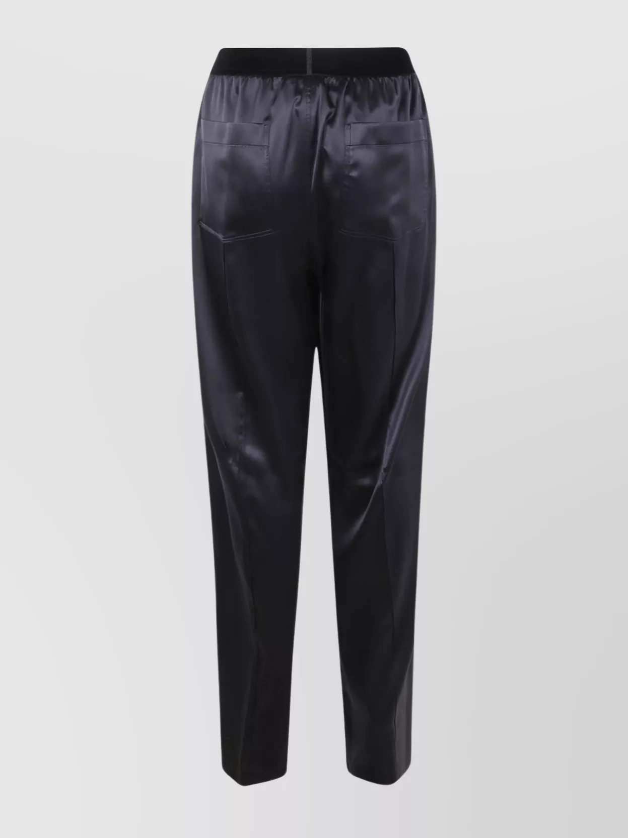 Tom Ford Silk Satin Trousers Elastic Waistband
