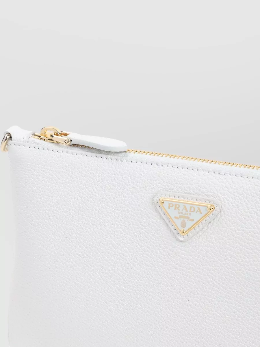 Prada Textured Pouch Gold-Tone Hardware