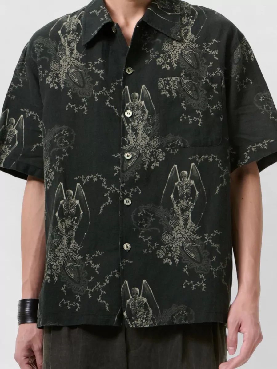 Our Legacy Short Sleeve Shirt Chest Pocket Graphic