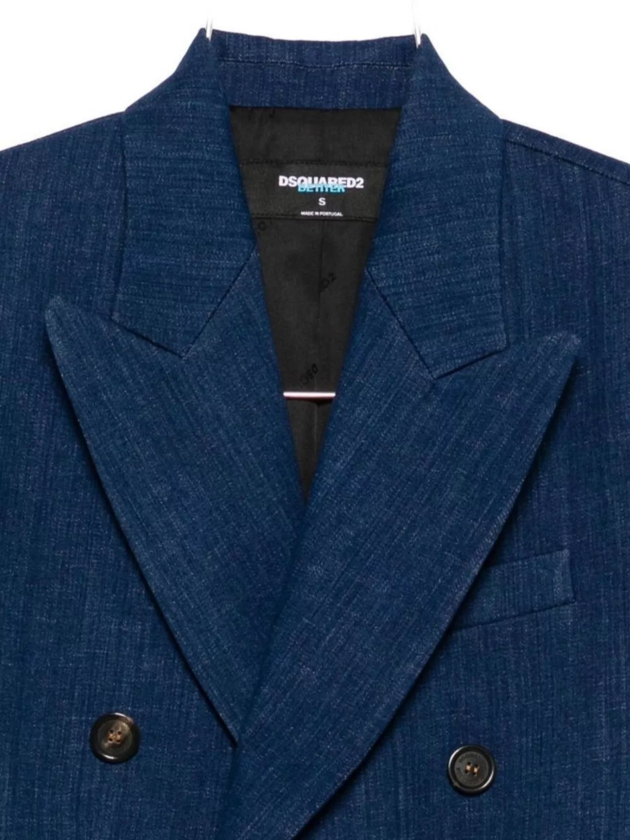 Dsquared2 Double-Breasted Denim Blazer Jacket