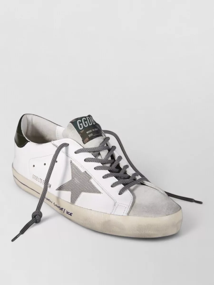 Golden Goose Star Detail Sneakers With Contrast Heel Tab