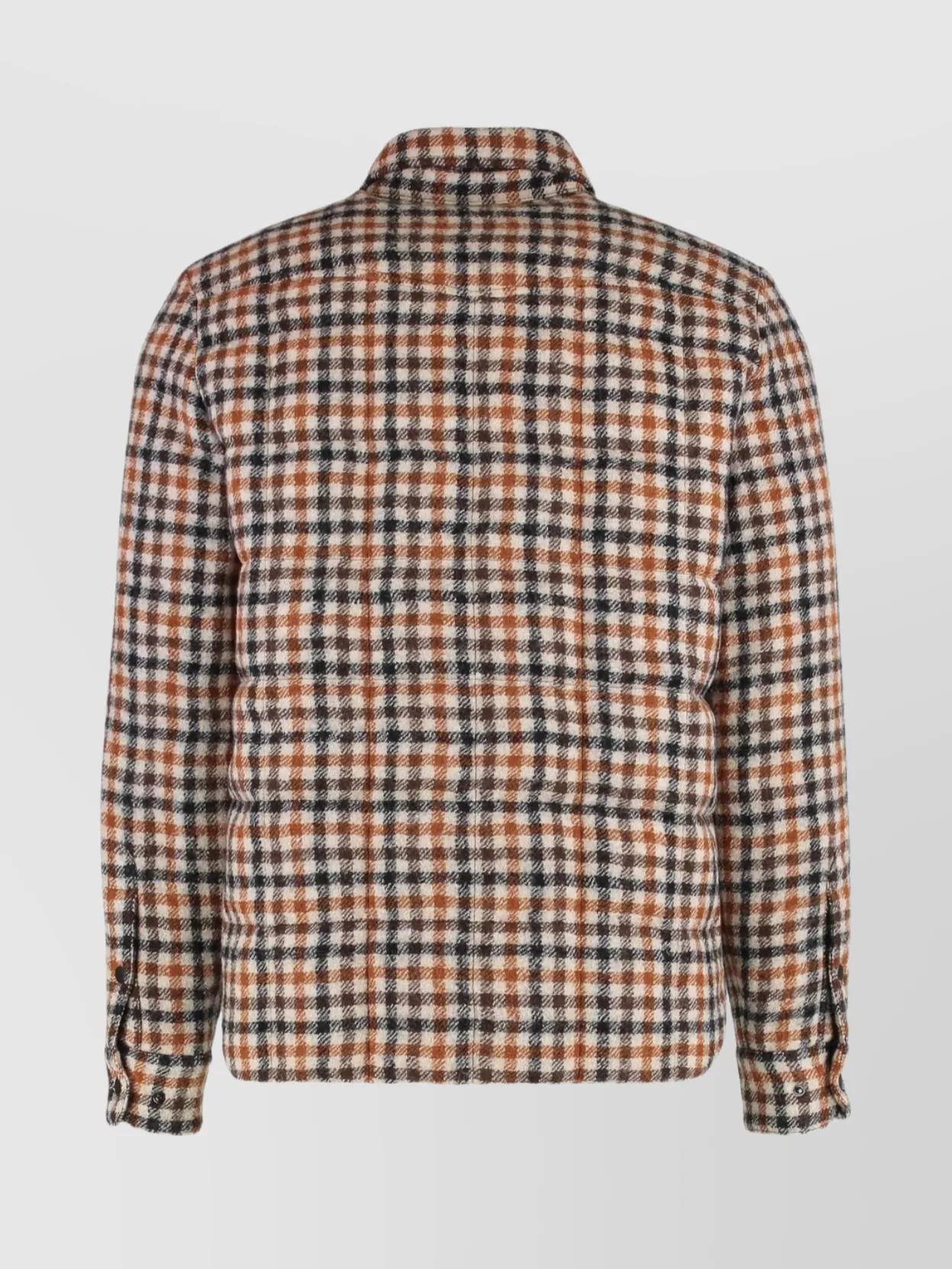 Moncler Grenoble Padded Jacket Shirt Gelt In Wool In Multi