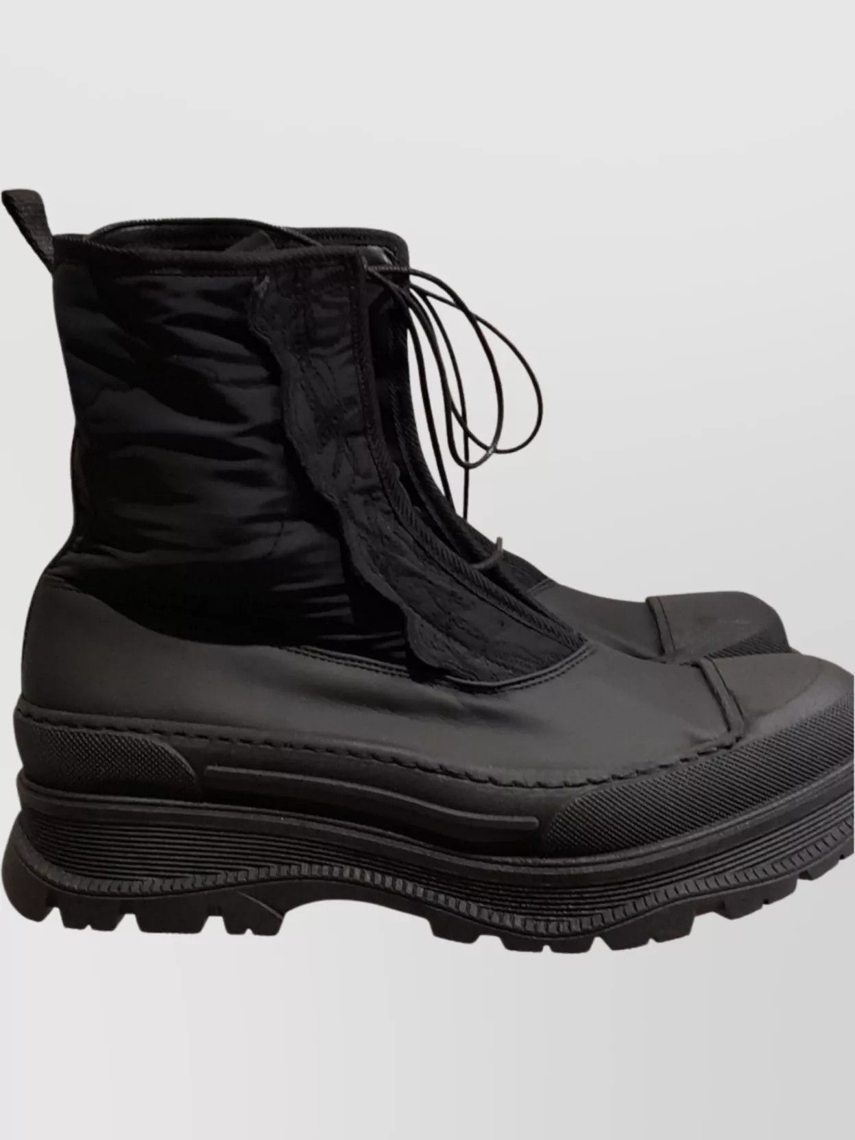 Cecilie Bahnsen Quilted Upper Lace-Up Ankle Boots