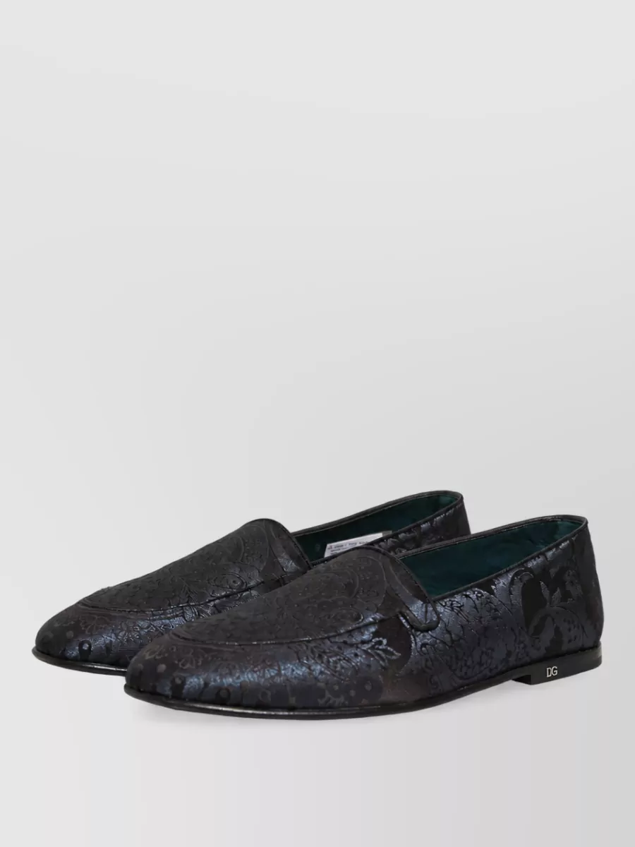 Dolce&Gabbana Leather Slip-On Slippers