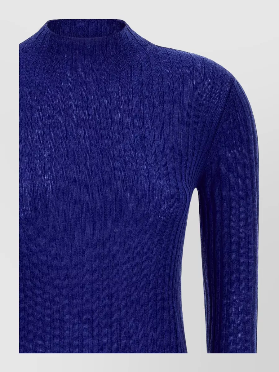 Pinko Wool ribbed mock neck sweater