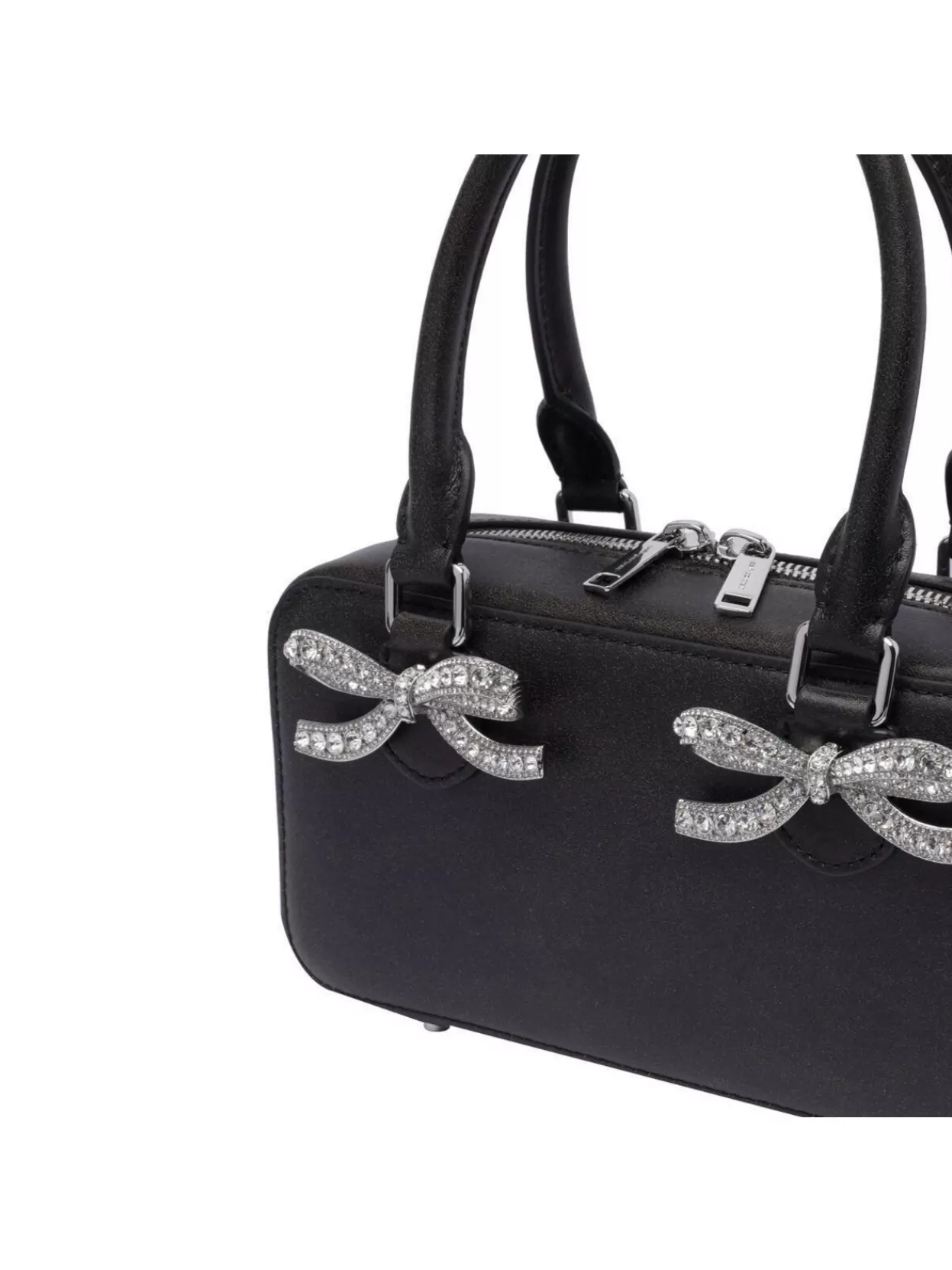 Self-portrait Bow Embellishments Leather Tote Bag
