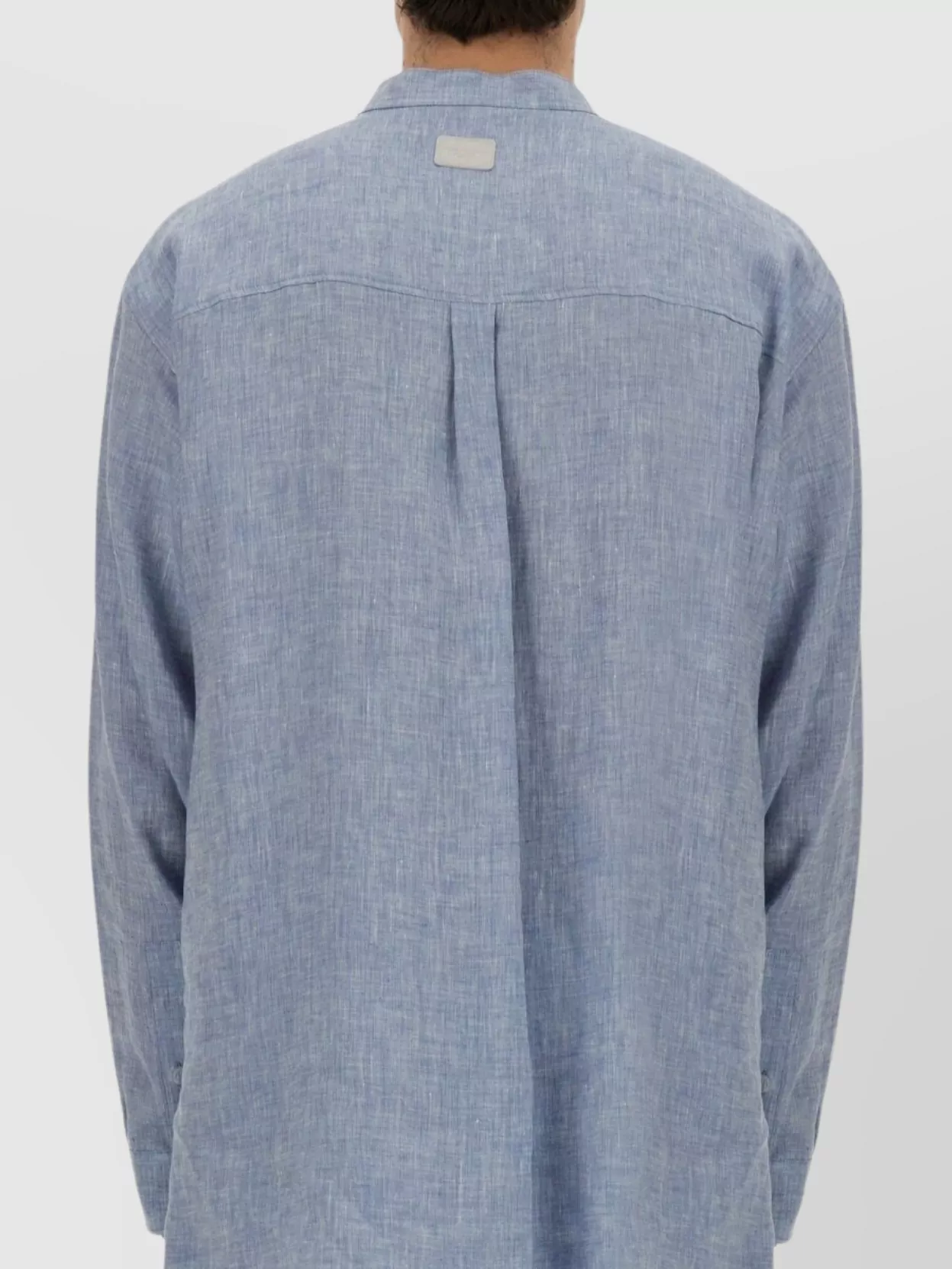 Dolce&Gabbana Oversize Mandarin Collar Shirt With Chest Pocket