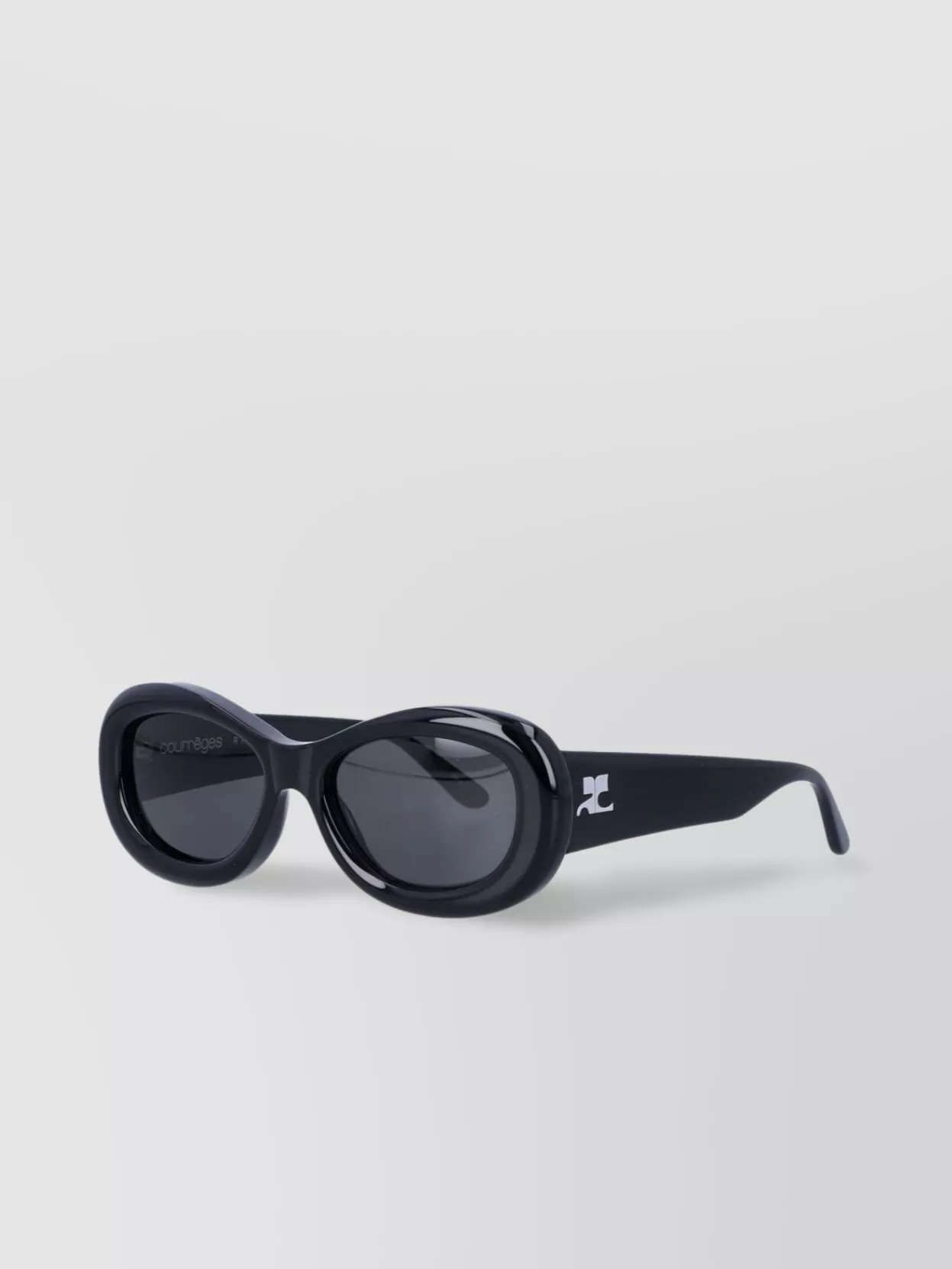 Courrèges Rave Oval Frame Dark Lenses Sunglasses