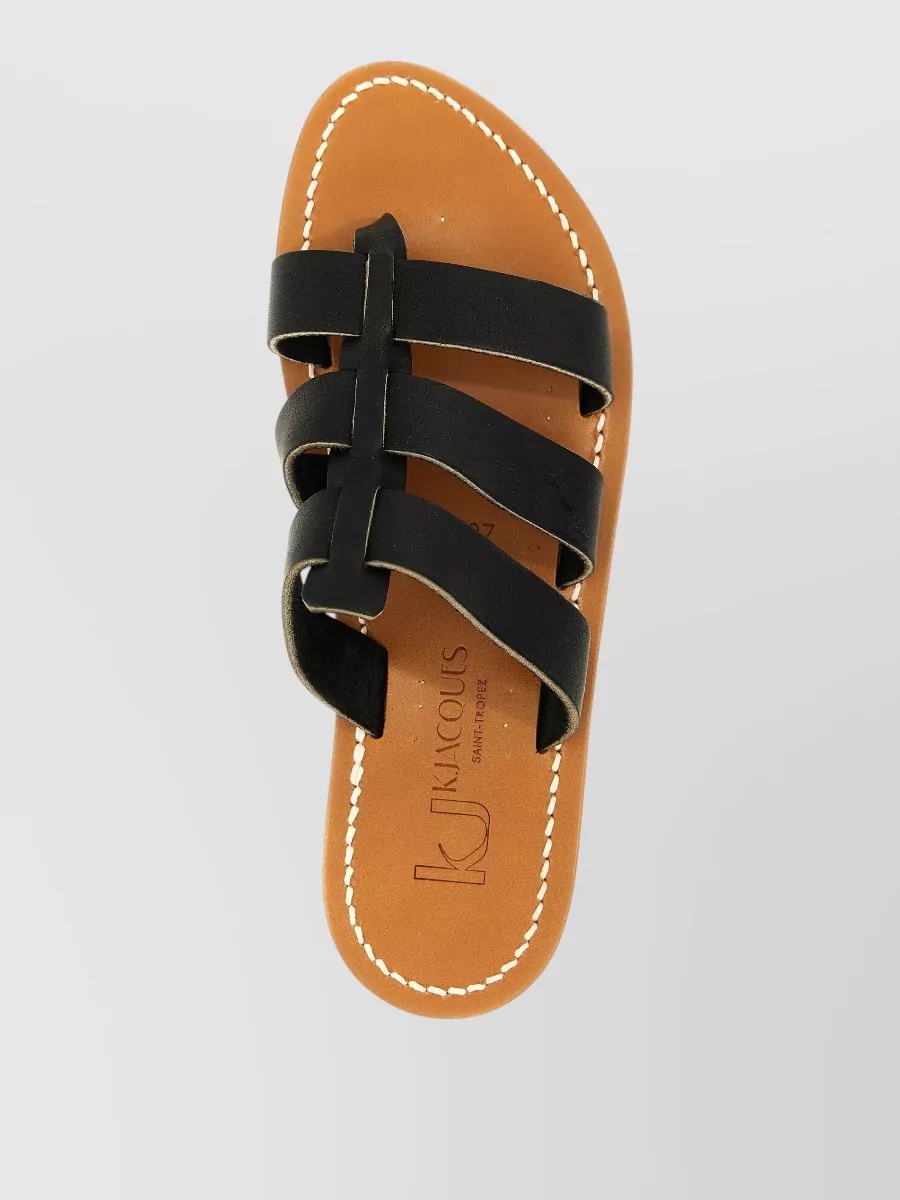 K. Jacques Leather Flip-Flop Sandals