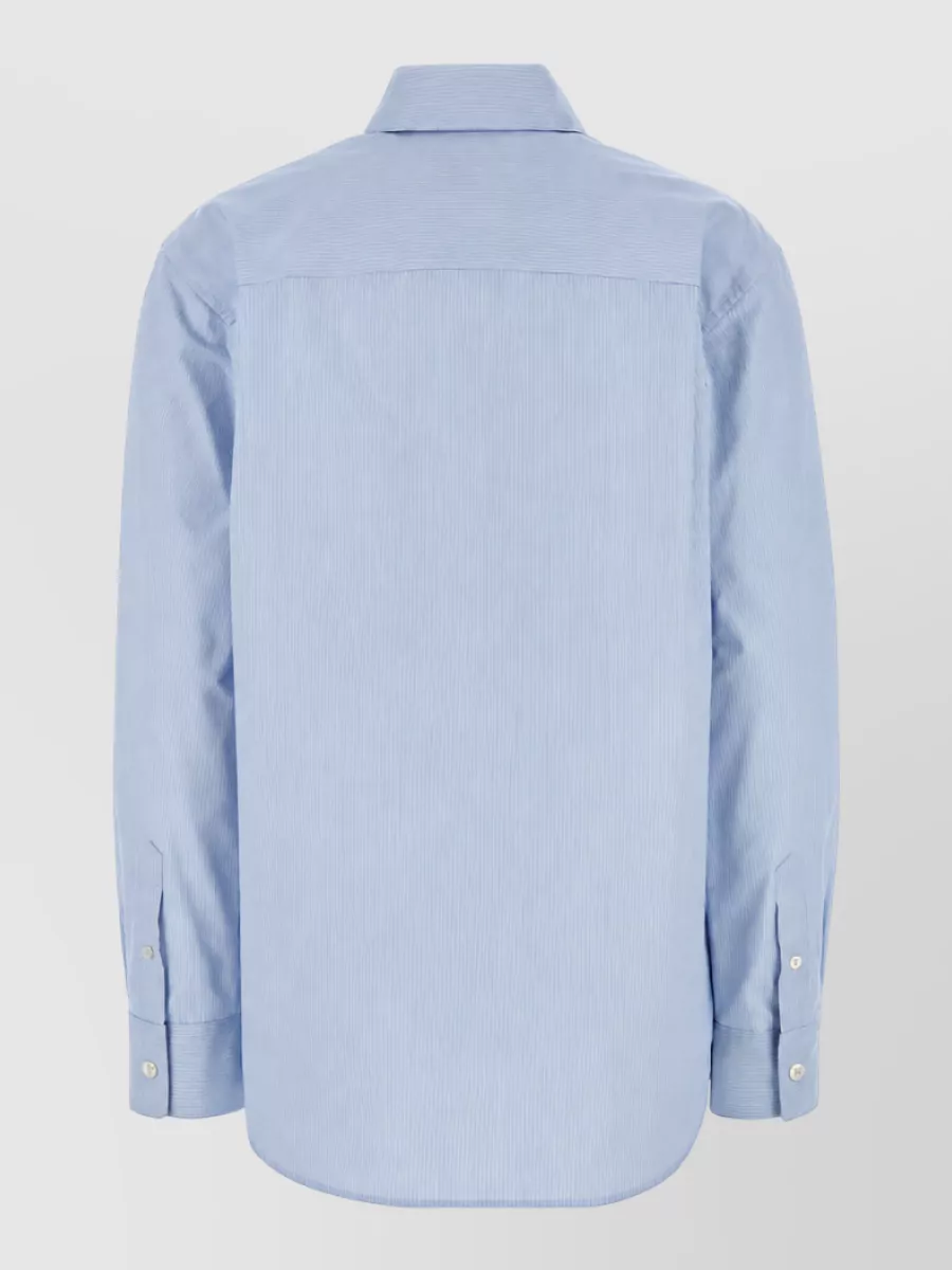 The Row Embroidered Cotton Poplin Shirt