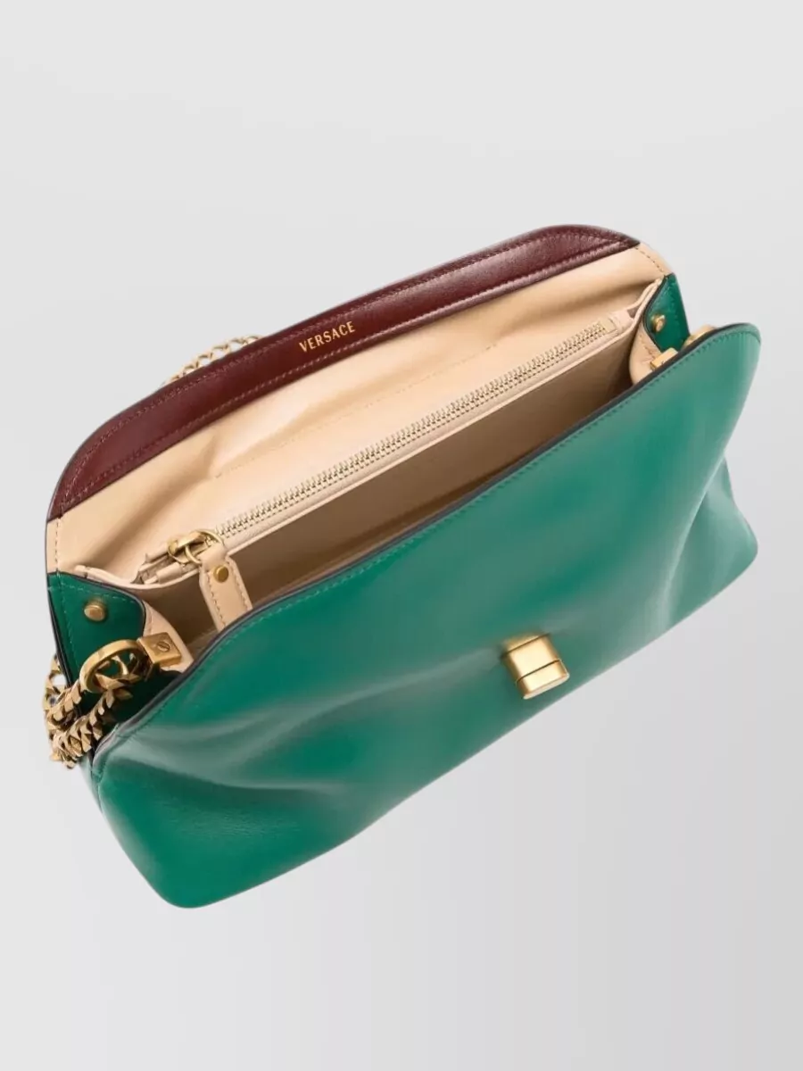 Versace Na Lamb Leather Clutch Bag