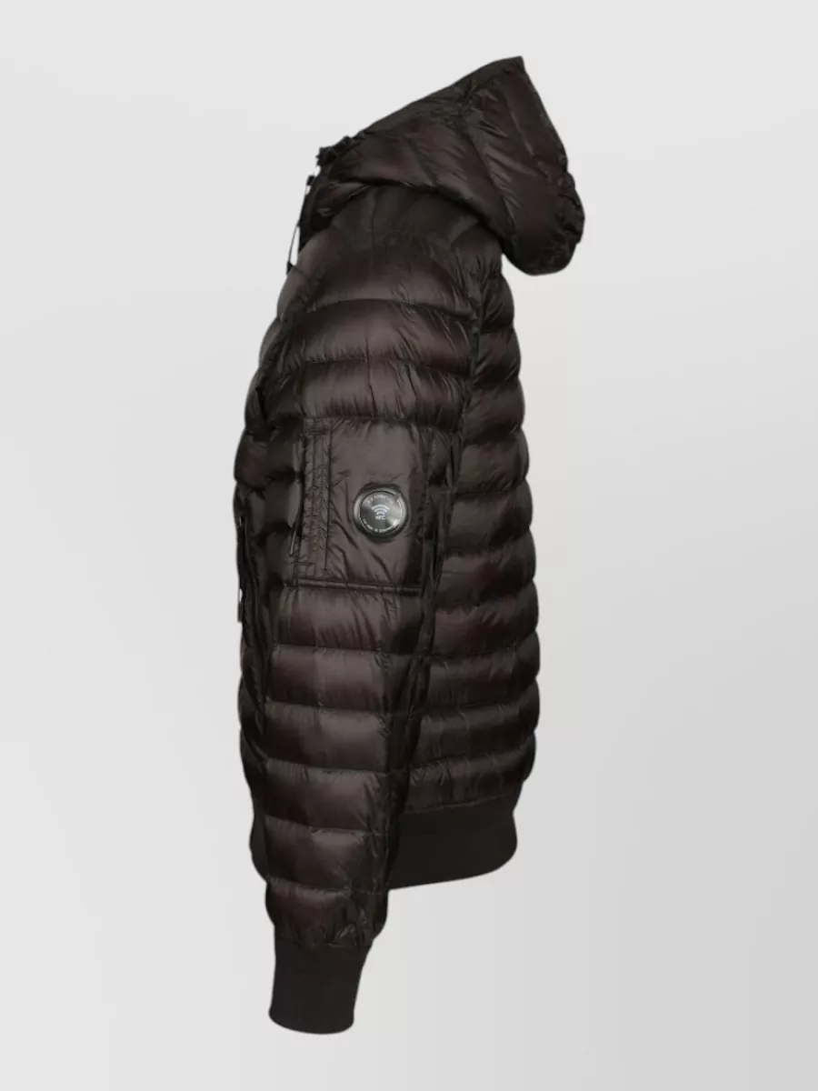 C.P. Company down hooded quilted puffer jacket