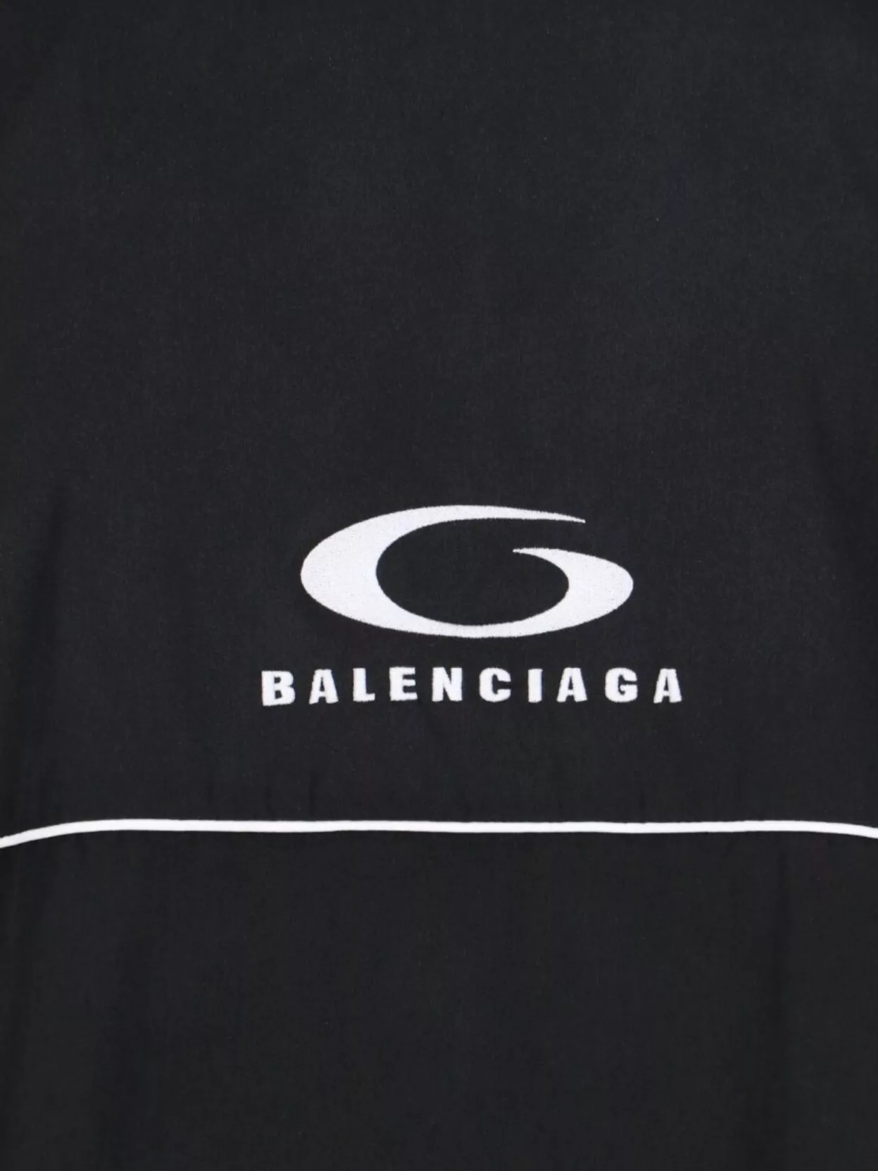 Balenciaga Striped High Collar Jacket